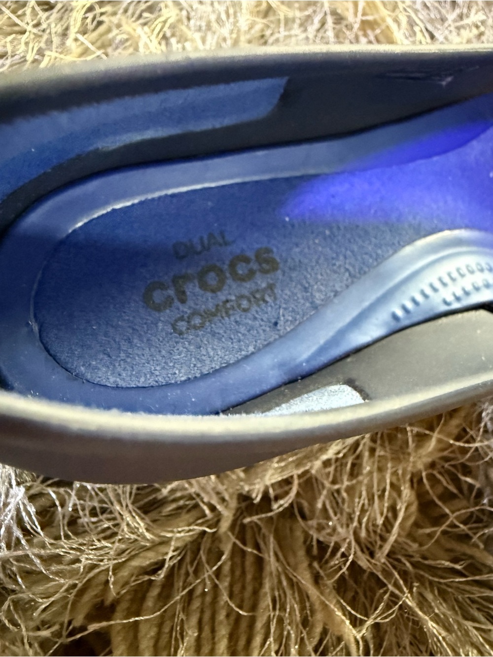 Crocs Blue Lina Wedge Heels - Picture 4 of 8